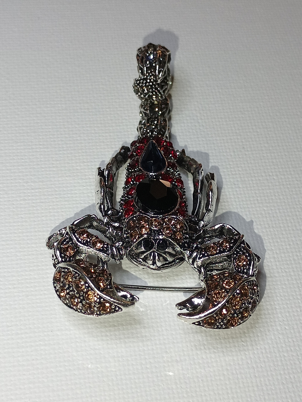 Crystal Scorpion Brooch